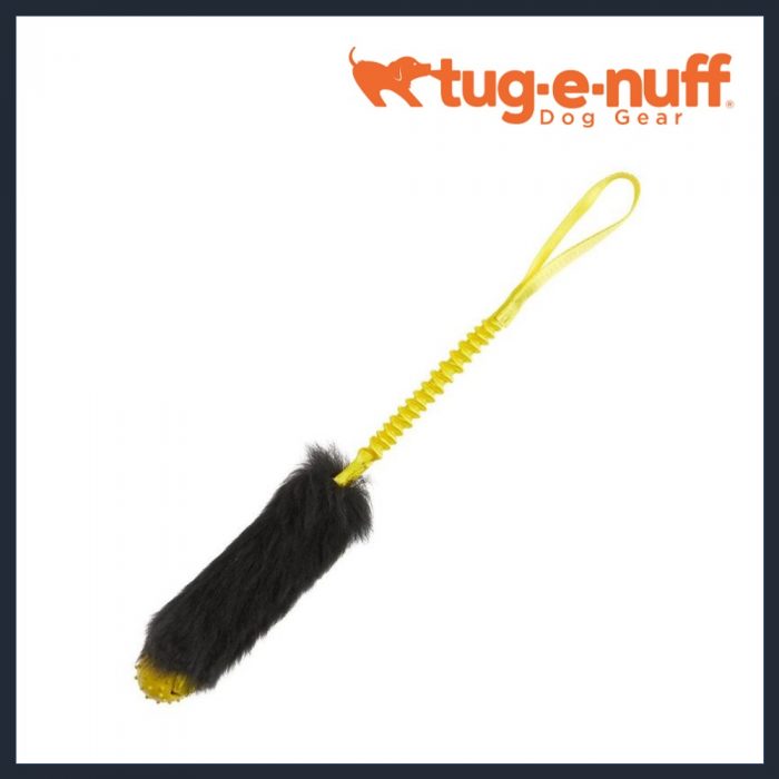 TUG-E-NUFF Sheepskin Ball Bungee Tug – Rubber Ball